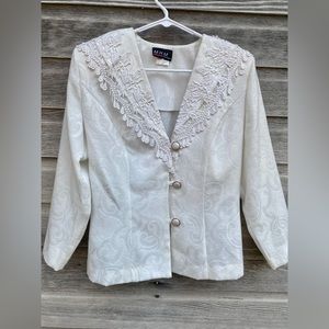 Gorgeous, vintage blazer and skirt set. Vintage Bridal Outfit